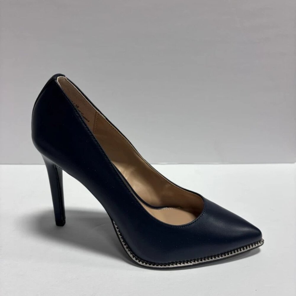 BCBGeneration Women’s Harlia, Dark Blue High Heel Pumps, Size 6 M
